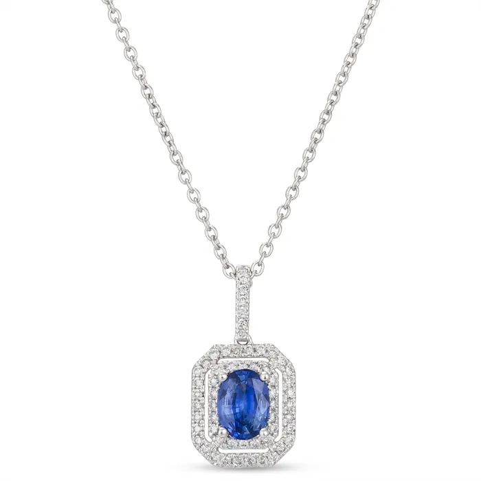 Necklaces Le Vian Le Vian Platinum Cornflower Ceylon Sapphire and Diamond Pendant Necklace Necklaces Le Vian Le Vian Platinum Cornflower Ceylon Sapphire and Diamond Pendant Necklace