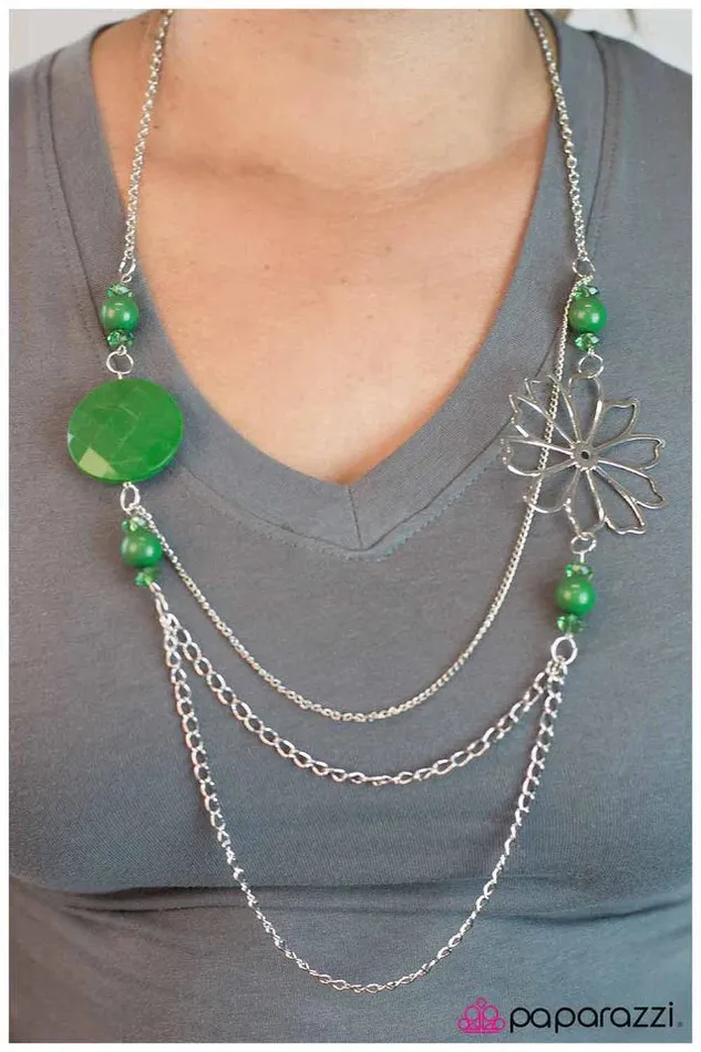 Necklaces Paparazzi Jewelry Paparazzi Necklace A Balancing Act Green