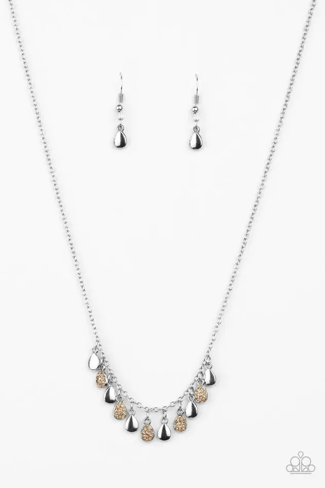 Necklaces Paparazzi Jewelry Paparazzi Necklace A Storm Is Coming Brown