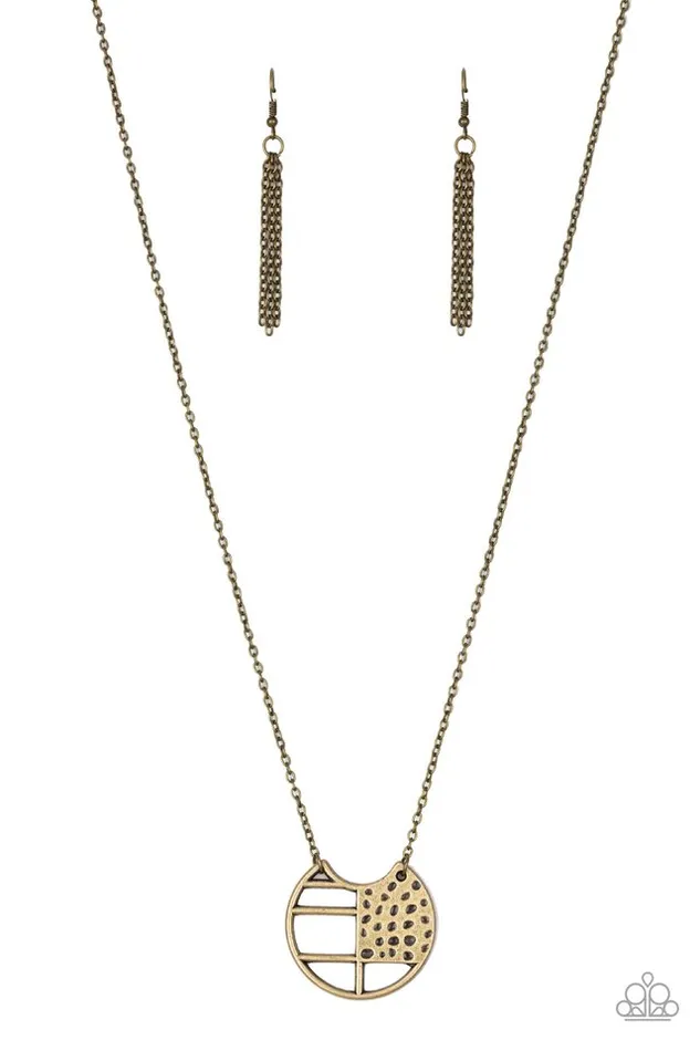 Necklaces Paparazzi Jewelry Paparazzi Necklace Abstract Aztec Brass Necklaces Paparazzi Jewelry Paparazzi Necklace Abstract Aztec Brass