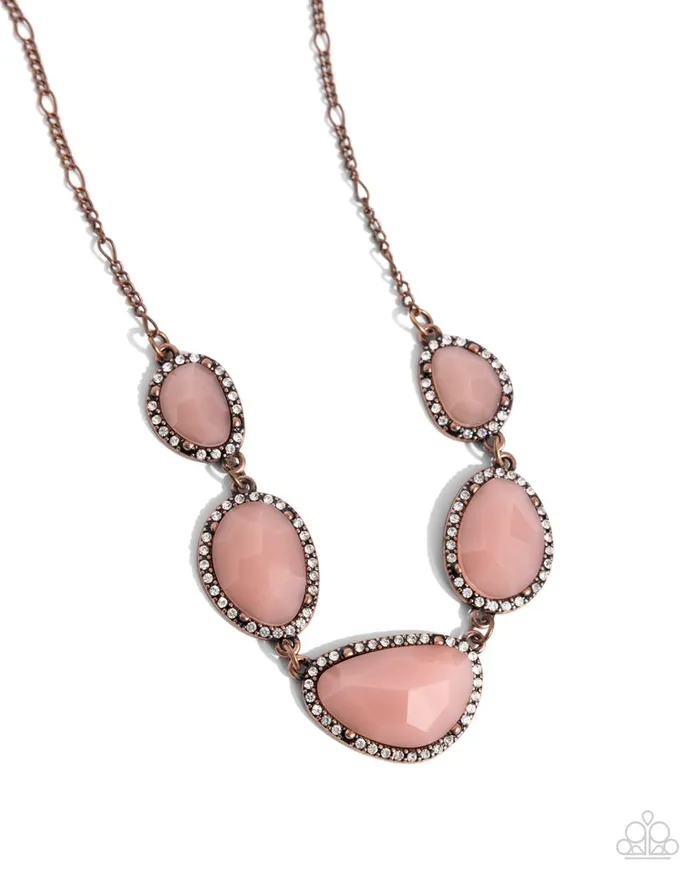 Necklaces Paparazzi Jewelry Paparazzi Necklace Active GLISTENING Copper Necklaces Paparazzi Jewelry Paparazzi Necklace Active GLISTENING Copper