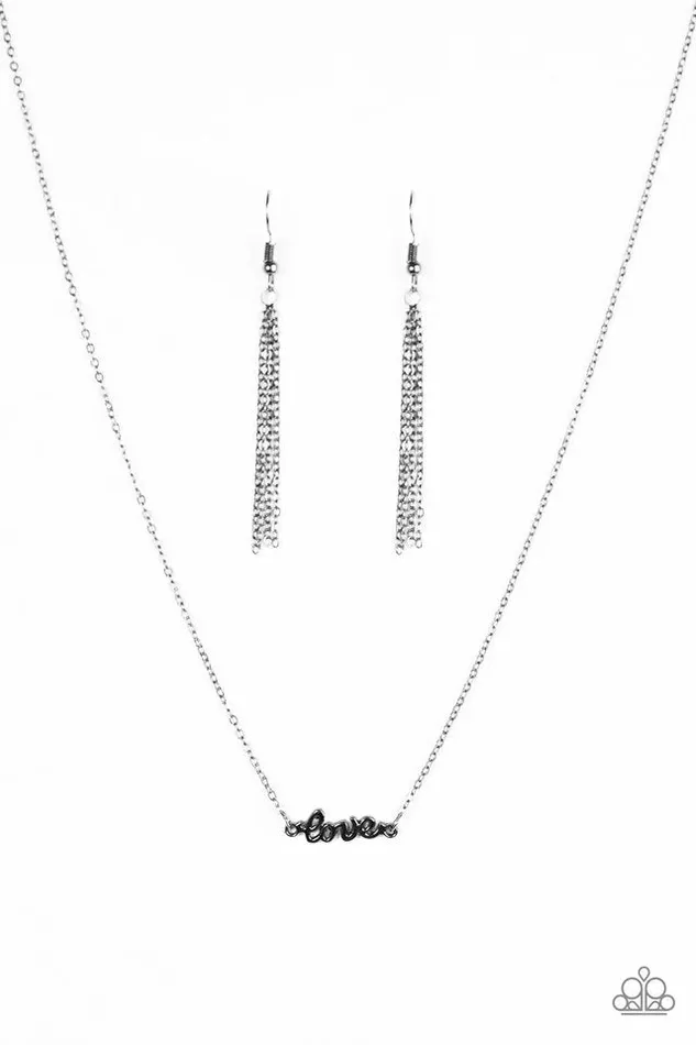 Necklaces Paparazzi Jewelry Paparazzi Necklace All My Love Black