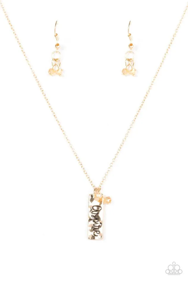 Necklaces Paparazzi Jewelry Paparazzi Necklace Aspire Gold