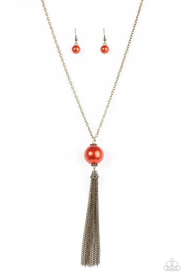 Necklaces Paparazzi Jewelry Paparazzi Necklace Be A Boss Orange