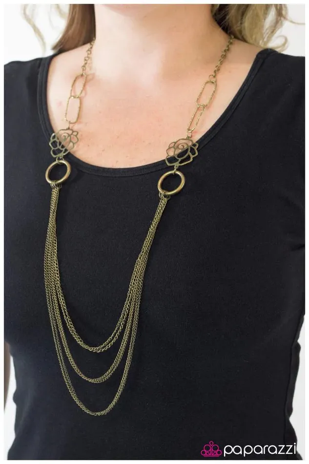 Necklaces Paparazzi Jewelry Paparazzi Necklace Be Our Guest Brass