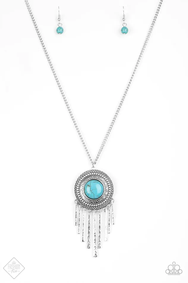 Necklaces Paparazzi Jewelry Paparazzi Necklace Bon VOYAGER Blue