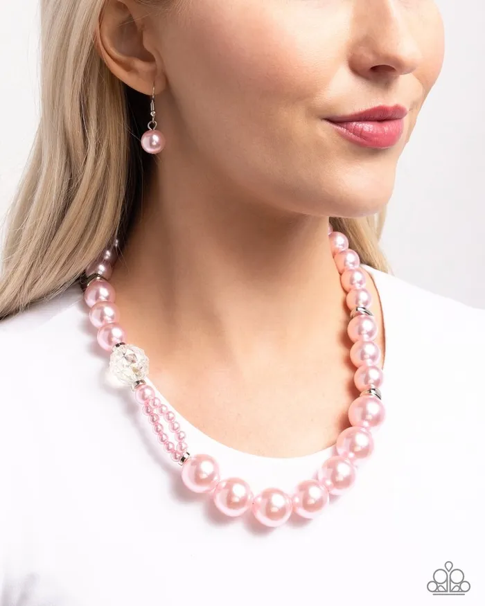 Necklaces Paparazzi Jewelry Paparazzi Necklace Crystal Class Pink
