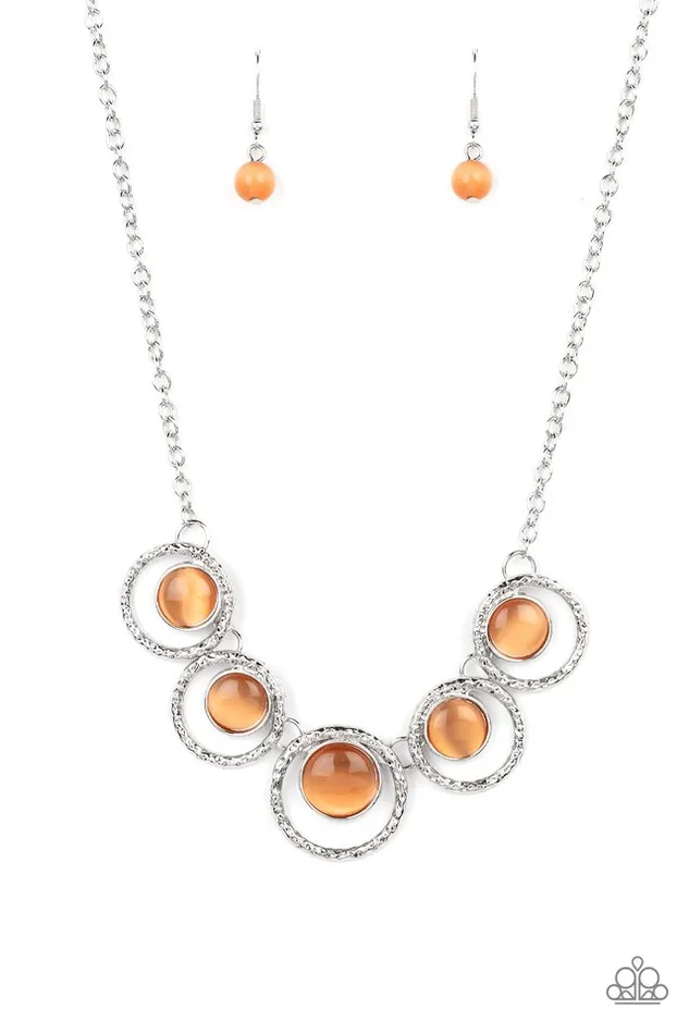 Necklaces Paparazzi Jewelry Paparazzi Necklace Elliptical Enchantment Orange Necklaces Paparazzi Jewelry Paparazzi Necklace Elliptical Enchantment Orange