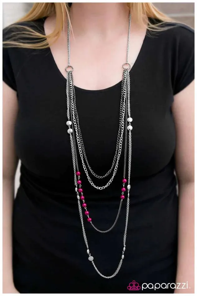 Necklaces Paparazzi Jewelry Paparazzi Necklace Endless POSHibilities Pink