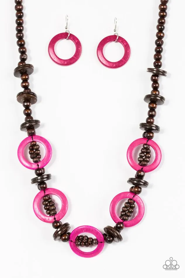 Necklaces Paparazzi Jewelry Paparazzi Necklace Fiji Foxtrot Pink