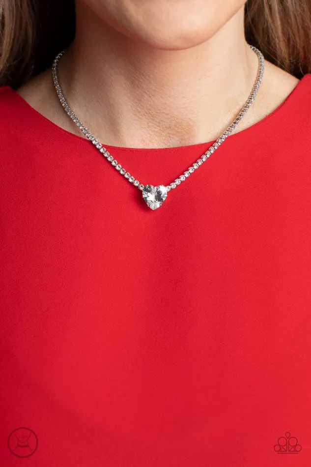 Necklaces Paparazzi Jewelry Paparazzi Necklace Flirty Fianc White