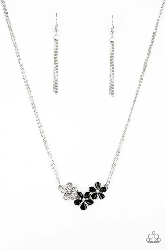 Necklaces Paparazzi Jewelry Paparazzi Necklace Hibiscus Haciendas Black