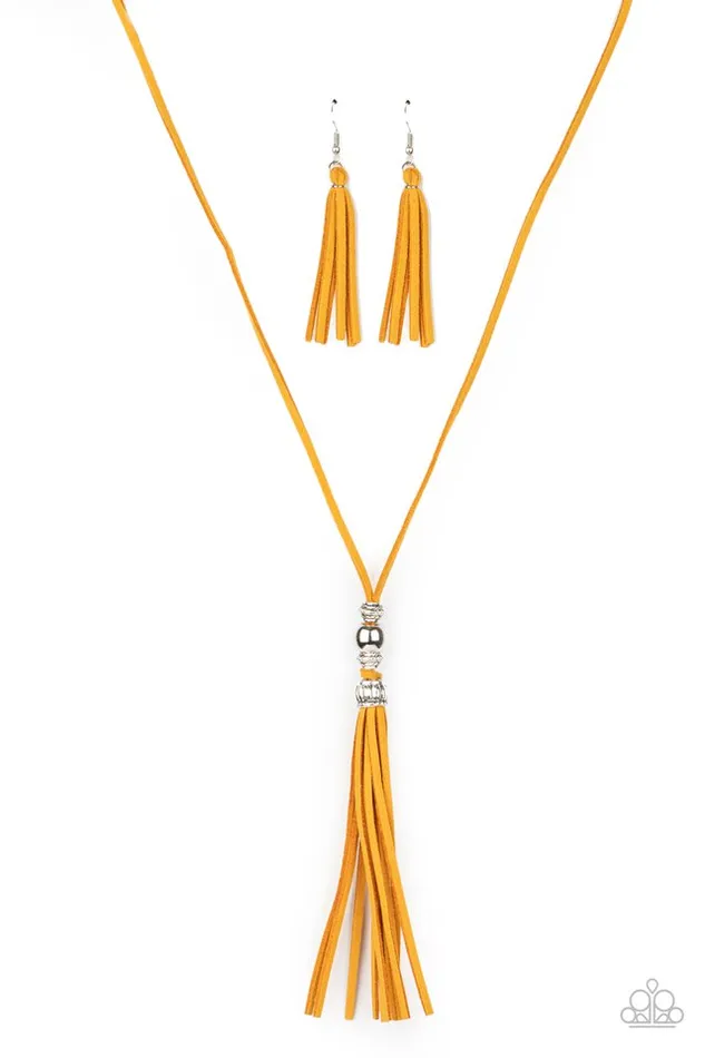Necklaces Paparazzi Jewelry Paparazzi Necklace Hold My Tassel Yellow Necklaces Paparazzi Jewelry Paparazzi Necklace Hold My Tassel Yellow