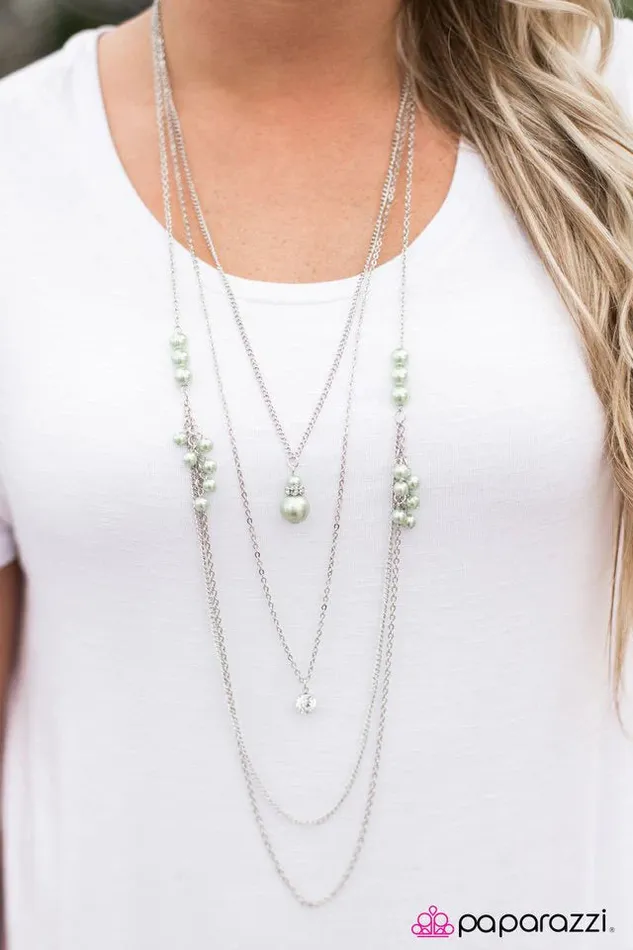 Necklaces Paparazzi Jewelry Paparazzi Necklace Imperfect Cadence Green