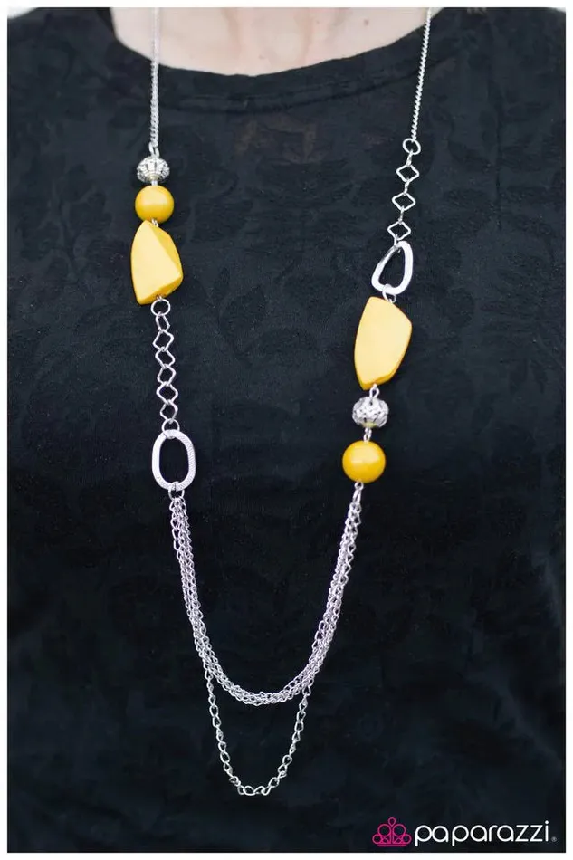 Necklaces Paparazzi Jewelry Paparazzi Necklace Its a Gamble Yellow