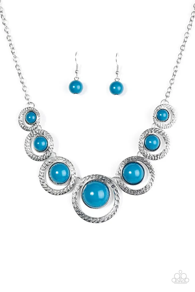 Necklaces Paparazzi Jewelry Paparazzi Necklace Jungle River Blue