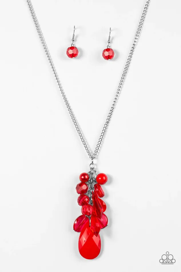 Necklaces Paparazzi Jewelry Paparazzi Necklace Keepin It Colorful Red