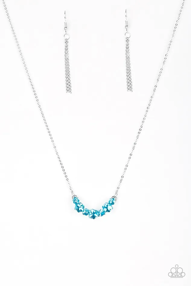 Necklaces Paparazzi Jewelry Paparazzi Necklace Loaded Dice Blue