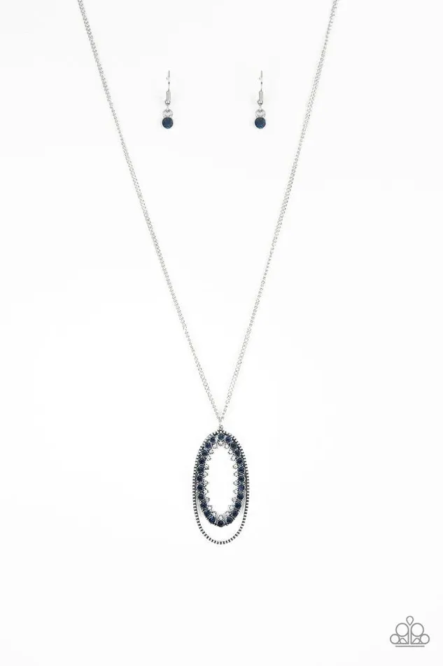 Necklaces Paparazzi Jewelry Paparazzi Necklace Money Mood Blue