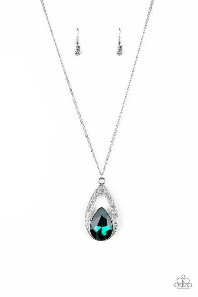Necklaces Paparazzi Jewelry Paparazzi Necklace Notorious Noble Green