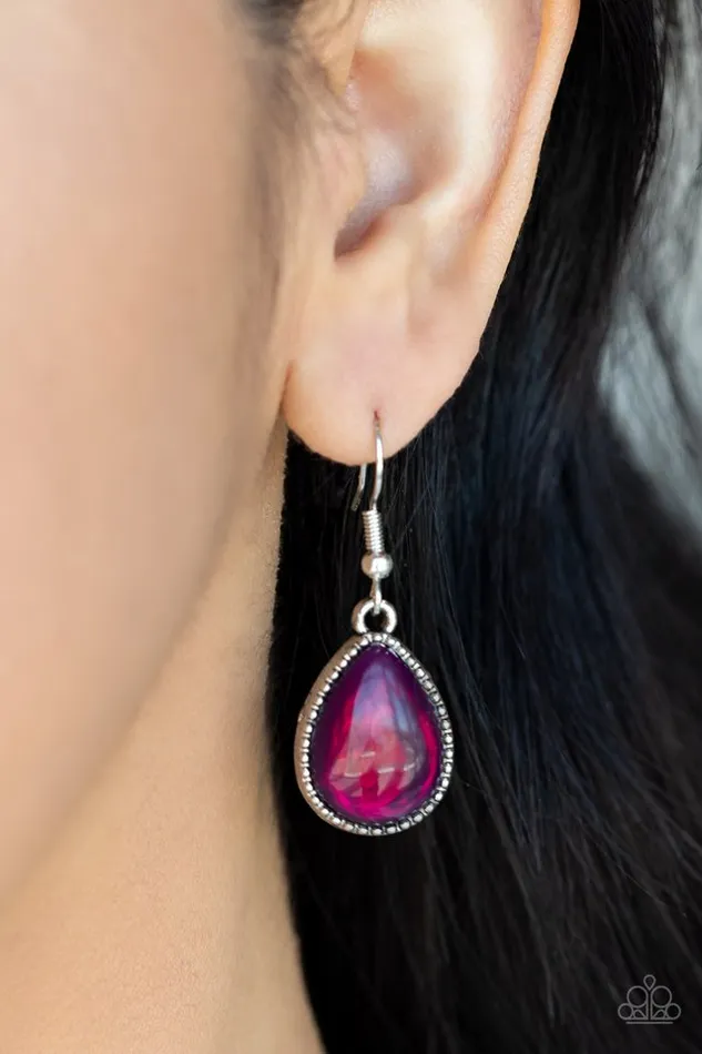 Necklaces Paparazzi Jewelry Paparazzi Necklace Opal Auras Purple