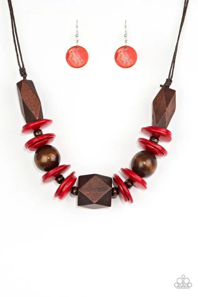 Necklaces Paparazzi Jewelry Paparazzi Necklace Pacific Paradise Red