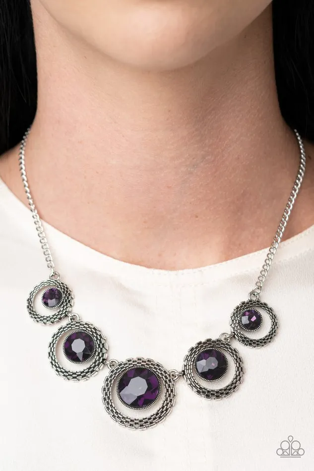 Necklaces Paparazzi Jewelry Paparazzi Necklace PIXEL Perfect Purple