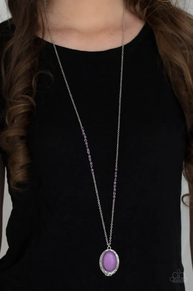 Necklaces Paparazzi Jewelry Paparazzi Necklace Plateau Paradise Purple