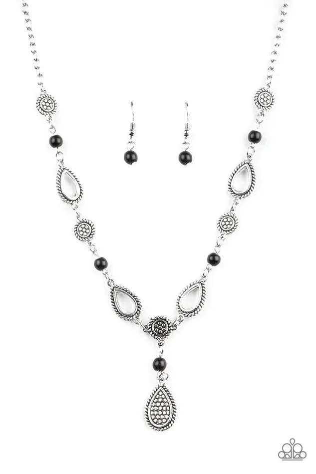 Necklaces Paparazzi Jewelry Paparazzi Necklace RAINFOREST or Shine Black