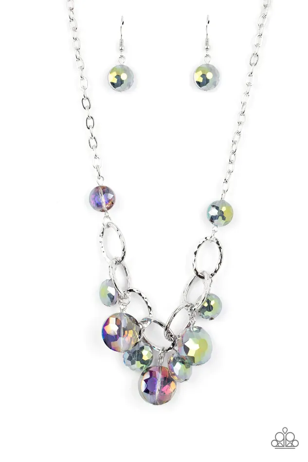 Necklaces Paparazzi Jewelry Paparazzi Necklace Rhinestone River Multi