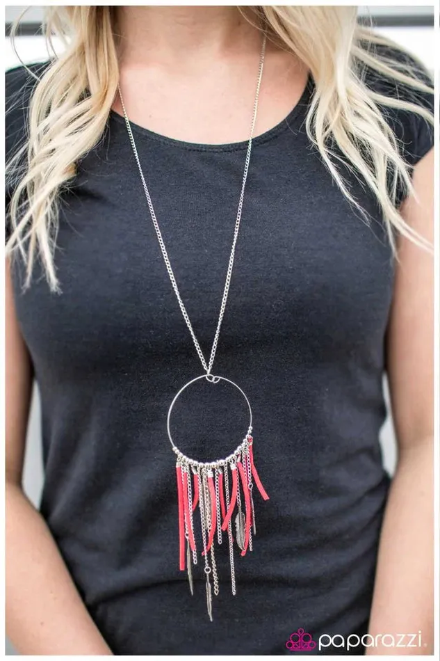 Necklaces Paparazzi Jewelry Paparazzi Necklace See You In My Dreams Red