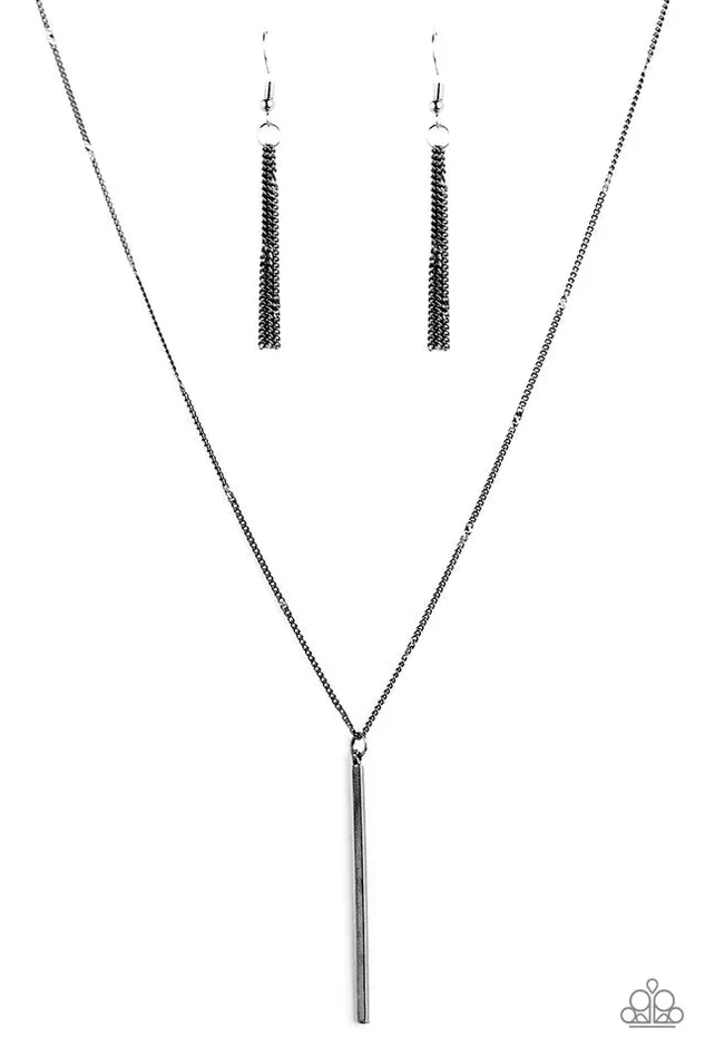 Necklaces Paparazzi Jewelry Paparazzi Necklace Simple Shine Black