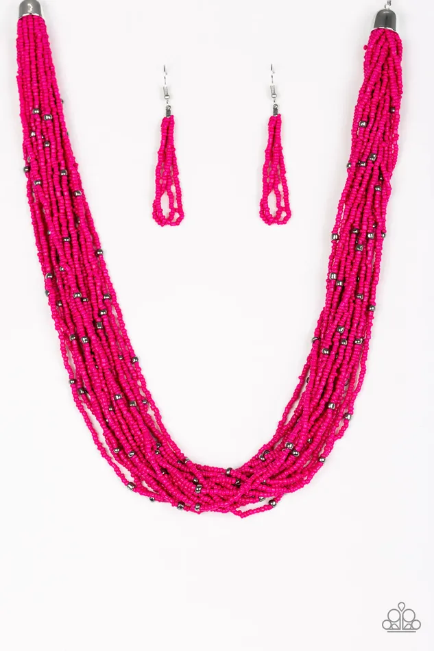 Necklaces Paparazzi Jewelry Paparazzi Necklace Summer Samba Pink