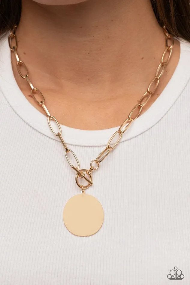 Necklaces Paparazzi Jewelry Paparazzi Necklace Tag Out Gold