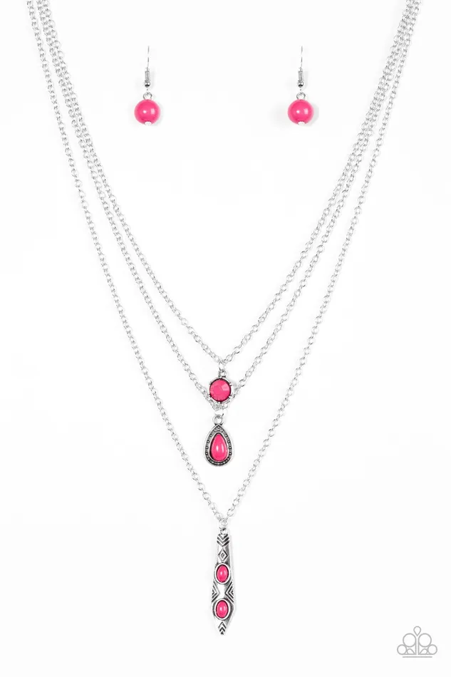 Necklaces Paparazzi Jewelry Paparazzi Necklace Tahitian Princess Pink
