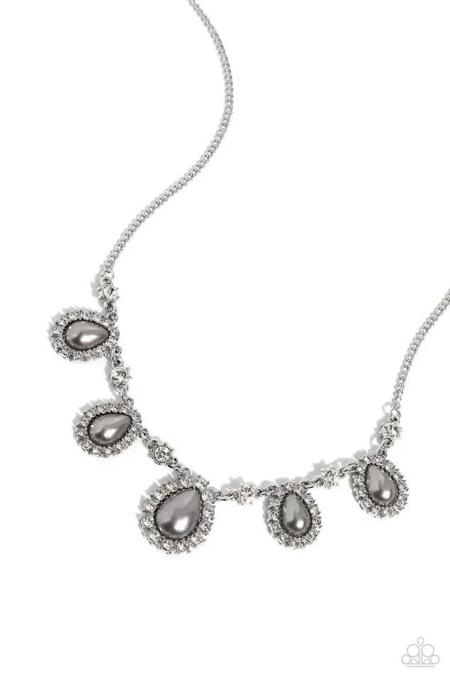 Necklaces Paparazzi Jewelry Paparazzi Necklace Teardrop Team Silver Necklaces Paparazzi Jewelry Paparazzi Necklace Teardrop Team Silver
