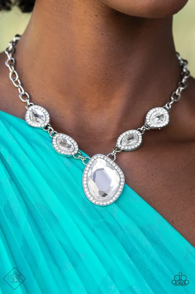 Necklaces Paparazzi Jewelry Paparazzi Necklace The Upper Echelon White