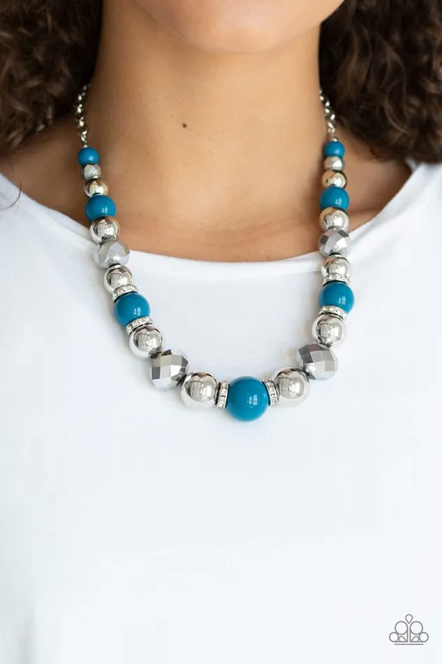 Necklaces Paparazzi Jewelry Paparazzi Necklace Weekend Party Blue
