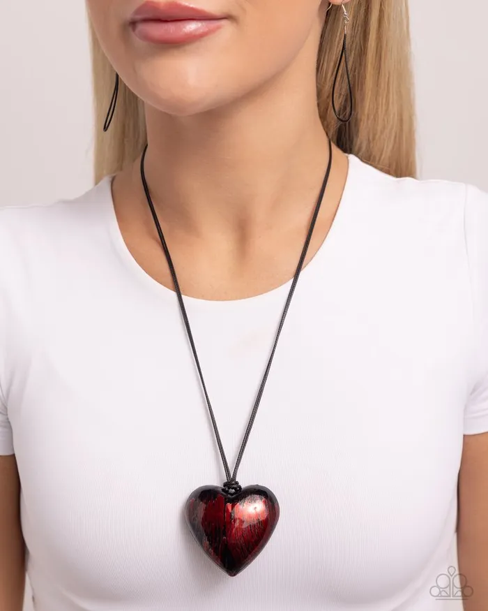 Necklaces Paparazzi Necklace Boyfriend Behavior Red Paparazzi Jewelry