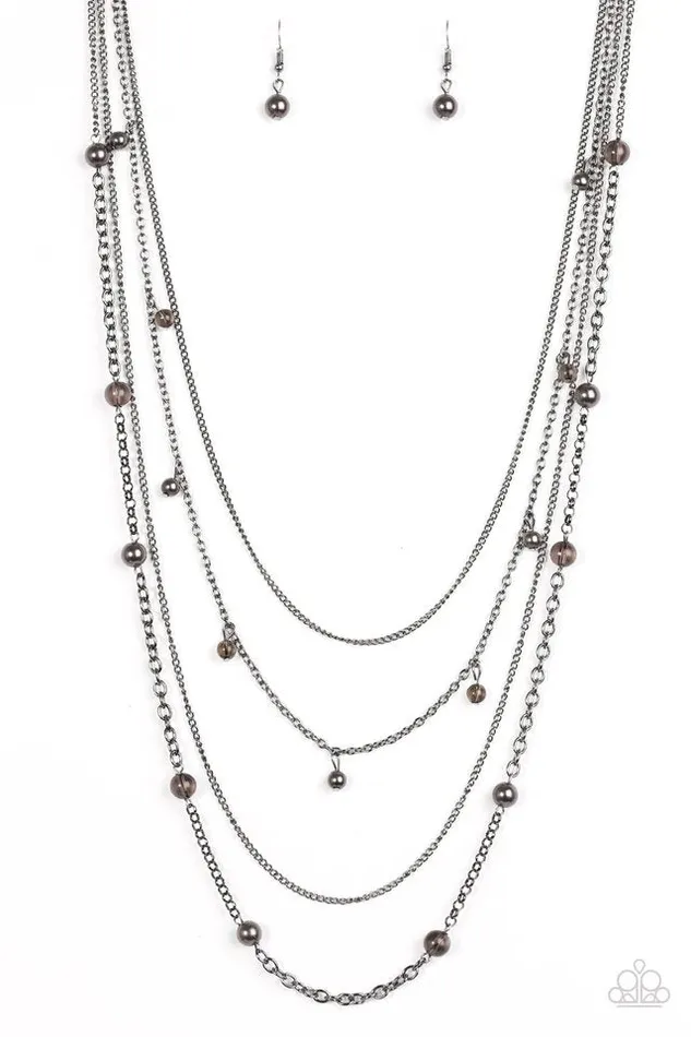 Necklaces Paparazzi Necklace City Cache Black Paparazzi Jewelry