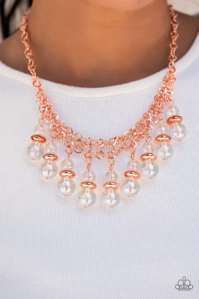 Necklaces Paparazzi Necklace Deep Space Diva Copper Paparazzi Jewelry