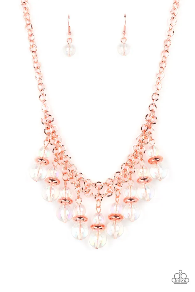 Necklaces Paparazzi Necklace Deep Space Diva Copper Paparazzi Jewelry