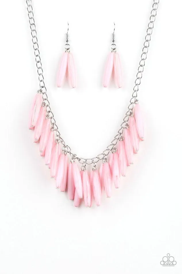Necklaces Paparazzi Necklace Full Of Flavor Pink Paparazzi Jewelry