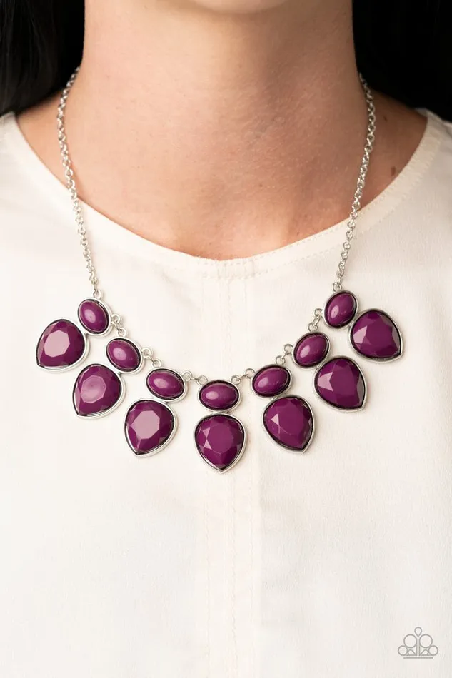 Necklaces Paparazzi Necklace Modern Masquerade Purple Paparazzi Jewelry