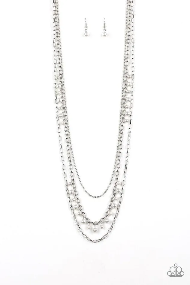 Necklaces Paparazzi Necklace Pearl Pageant White Paparazzi Jewelry
