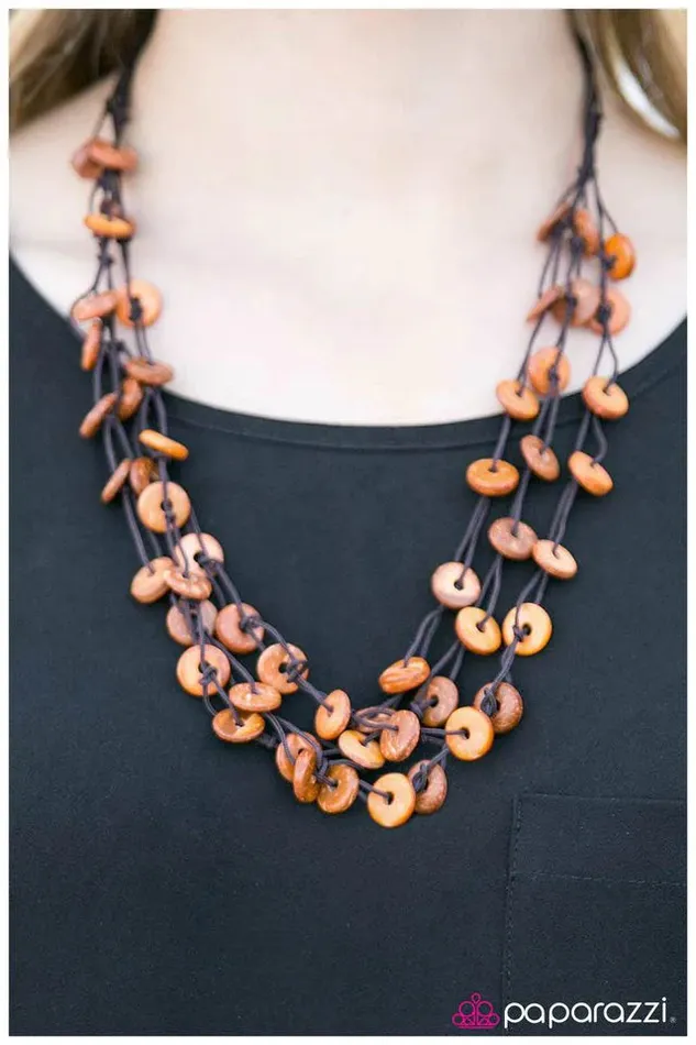 Necklaces Paparazzi Necklace Take The Bait Orange Paparazzi Jewelry