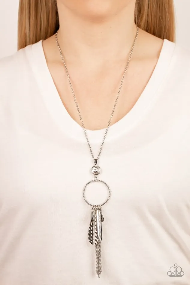 Necklaces Paparazzi Necklace Tastefully Tasseled White Paparazzi Jewelry