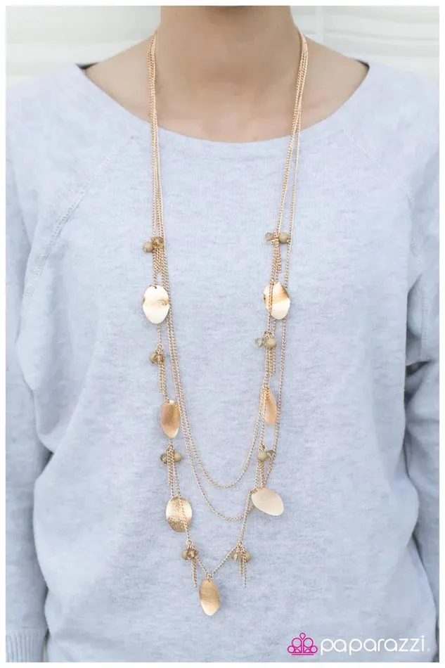 Necklaces Paparazzi Necklace The Little Mermaid Brown Paparazzi Jewelry