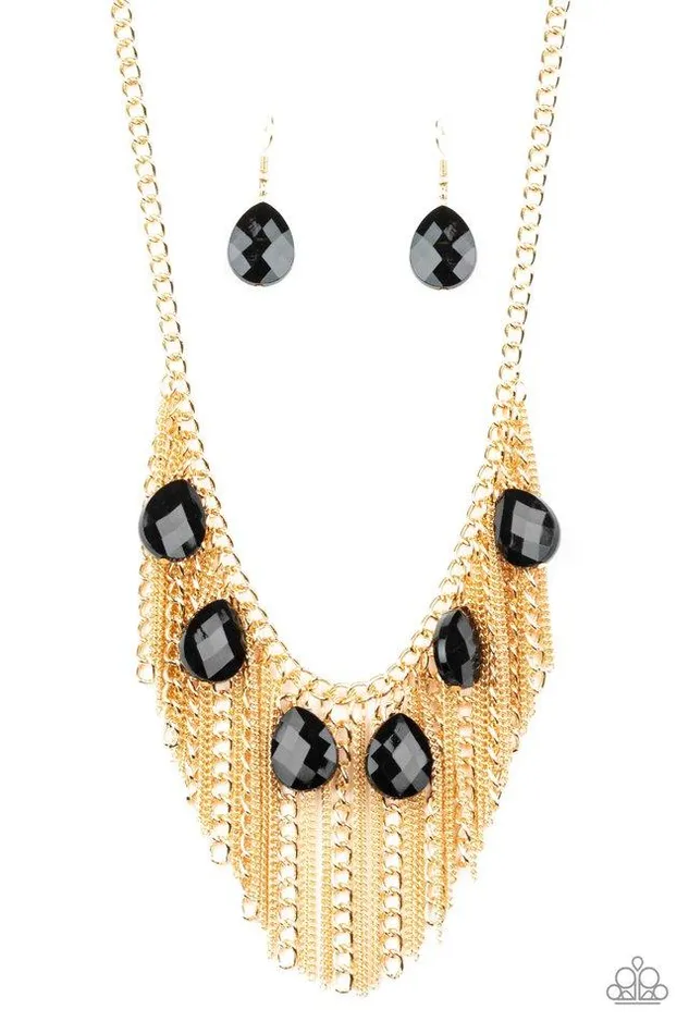 Necklaces Paparazzi Necklace Vixen Conviction Gold Paparazzi Jewelry