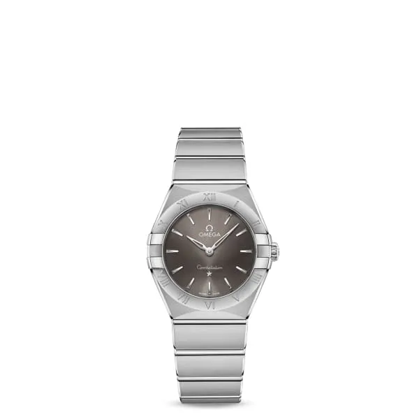 Omega Constellation 28mm Watch Ref 13110286006001 Grey Index Dial Stainless Steel Bracelet Omega Bracelets Omega Constellation 28mm Watch Ref 13110286006001 Grey Index Dial Stainless Steel Bracelet Omega Bracelets